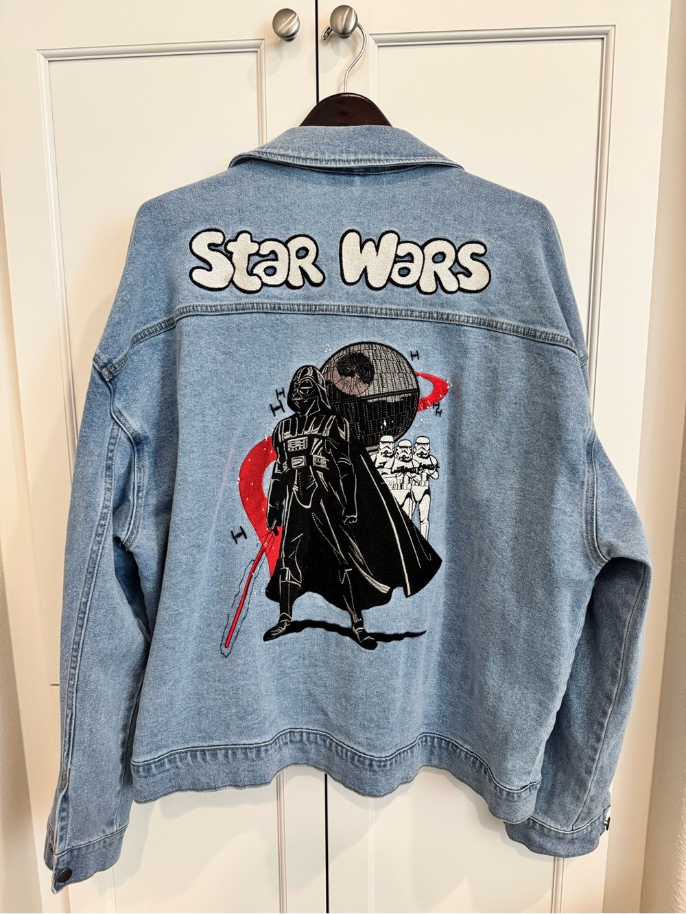 Star Wars Darth Vader Denim Jacket XL Like New